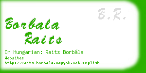 borbala raits business card